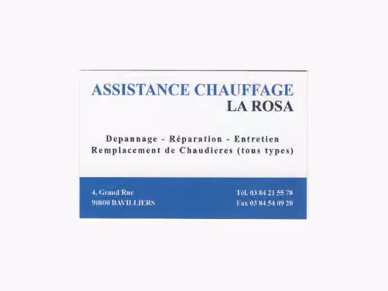 ASSISTANCE CHAUFFAGE LA ROSA