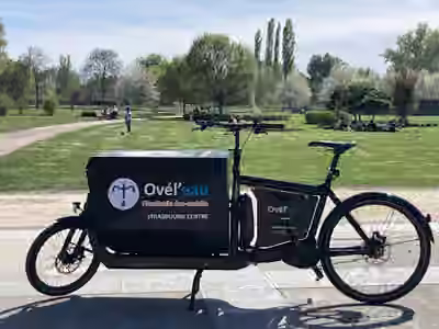 Ovél'eau. Le plombier à vélo sur STRASBOURG